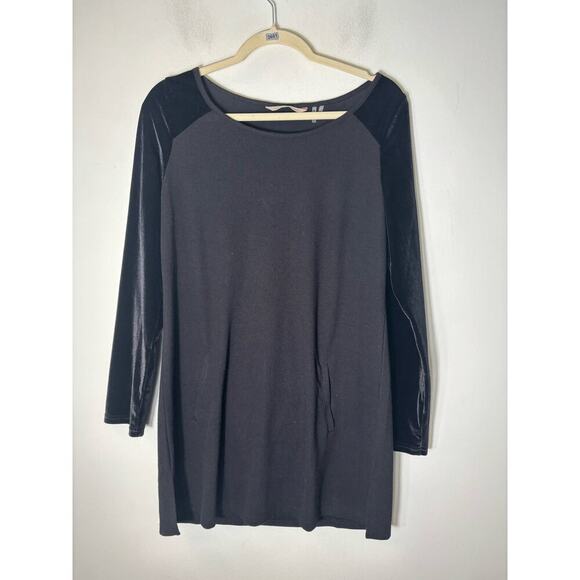 Soft Surroundings Pants - Soft Surroundings Black Velvet Pant and Top Set Sz S